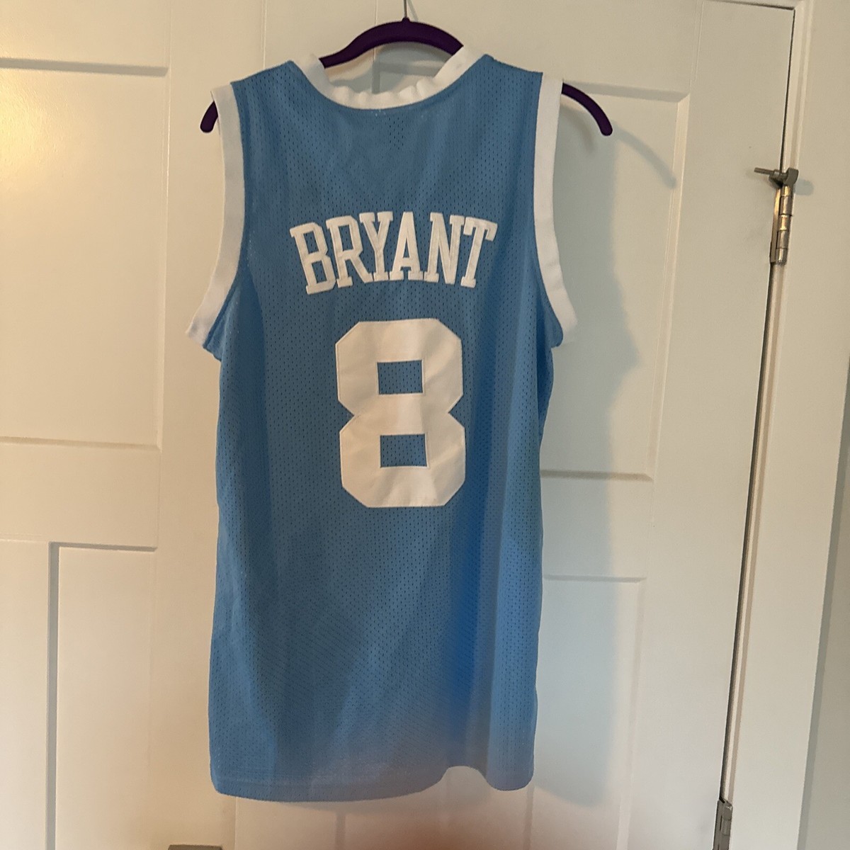 Kobe Wearing Adidas Lakers Light Blue Jersey Mitchell Ness Kobe