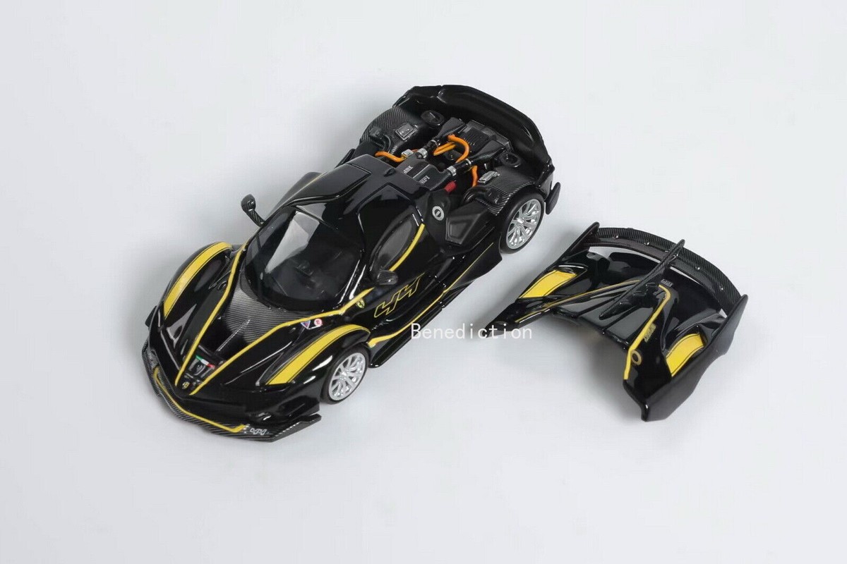 Stance Hunters 1/64 Scale Ferrari FXX K EVO Black Diecast Car