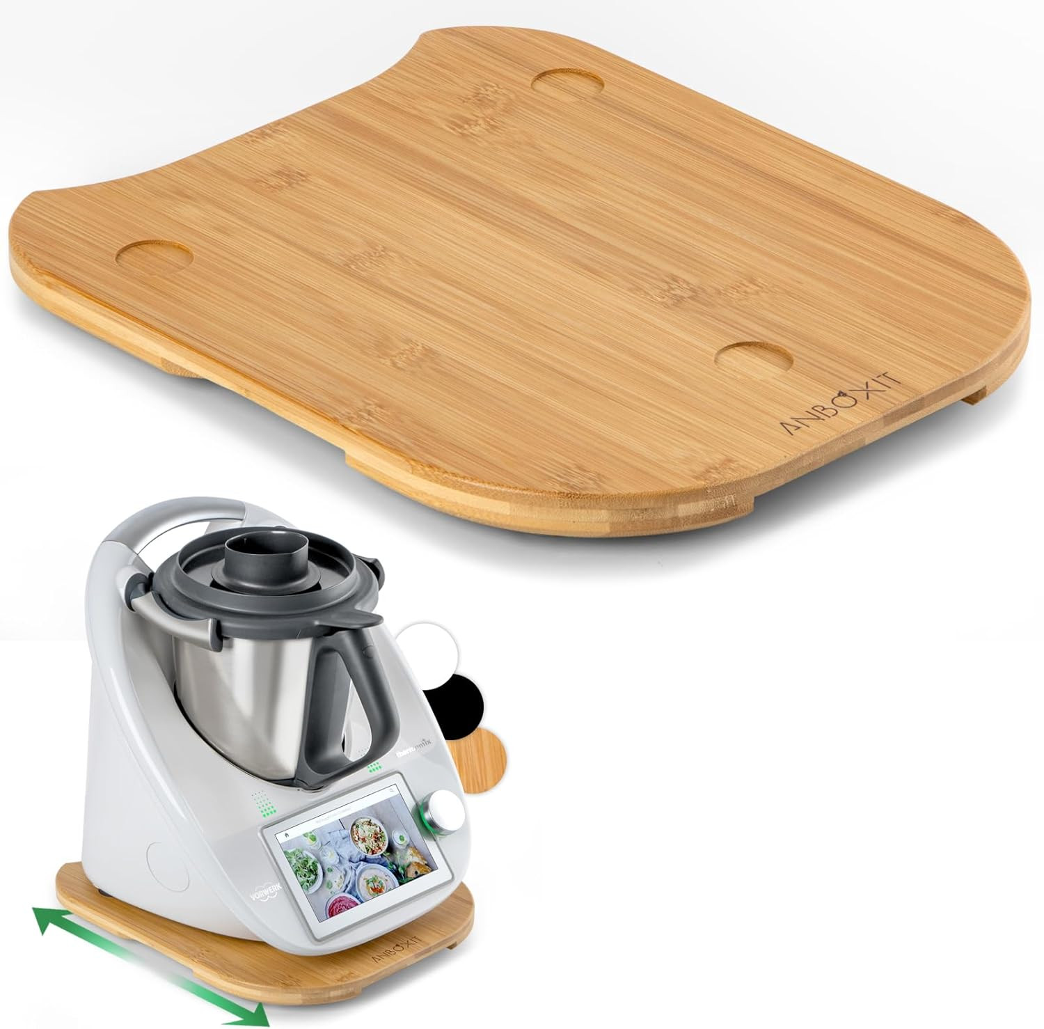 Base Scorrevole Bimby TM6 TM5 | Tavola con Rotelle in Acrilico Premium