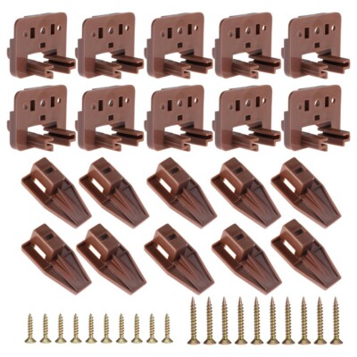 10PCS Drawer Slide Track Guide Glide for Center Mount Drawer for Dressers6091