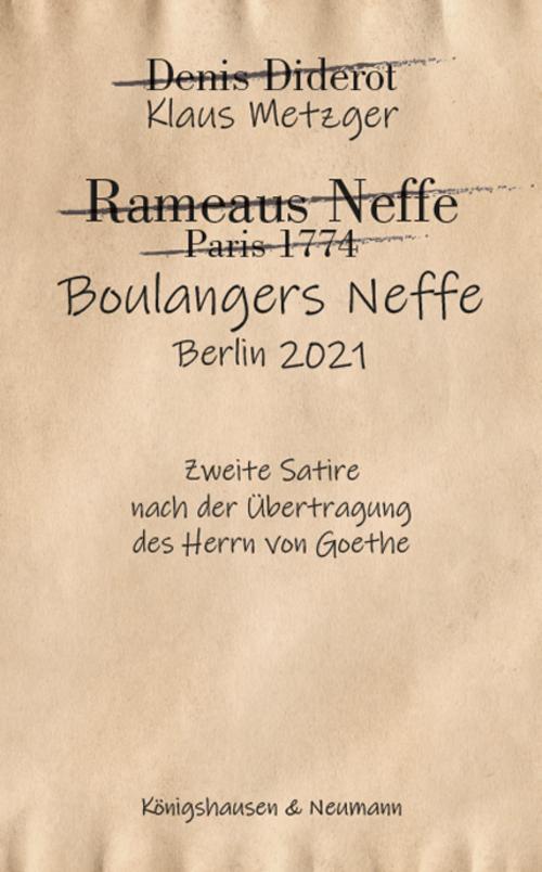 Thumbnail - Boulangers Neffe - Klaus Metzger - 9783826074196
