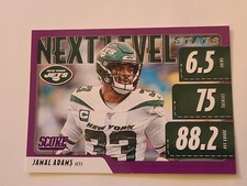 2020 Jamal Adams Panini Score #NLS-JA Next Level Stats Insert SP PURPLE