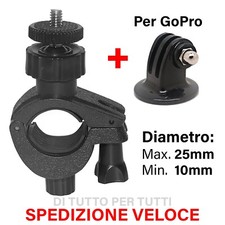 Supporto manubrio GoPro HERO bicicletta MOTO telecamera diametro 14 + ATTACCO
