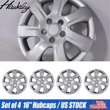 Silver 16" Wheel Covers Hup Caps For 2007-2011 Toyota Camry R16 Tire &Steel Rims