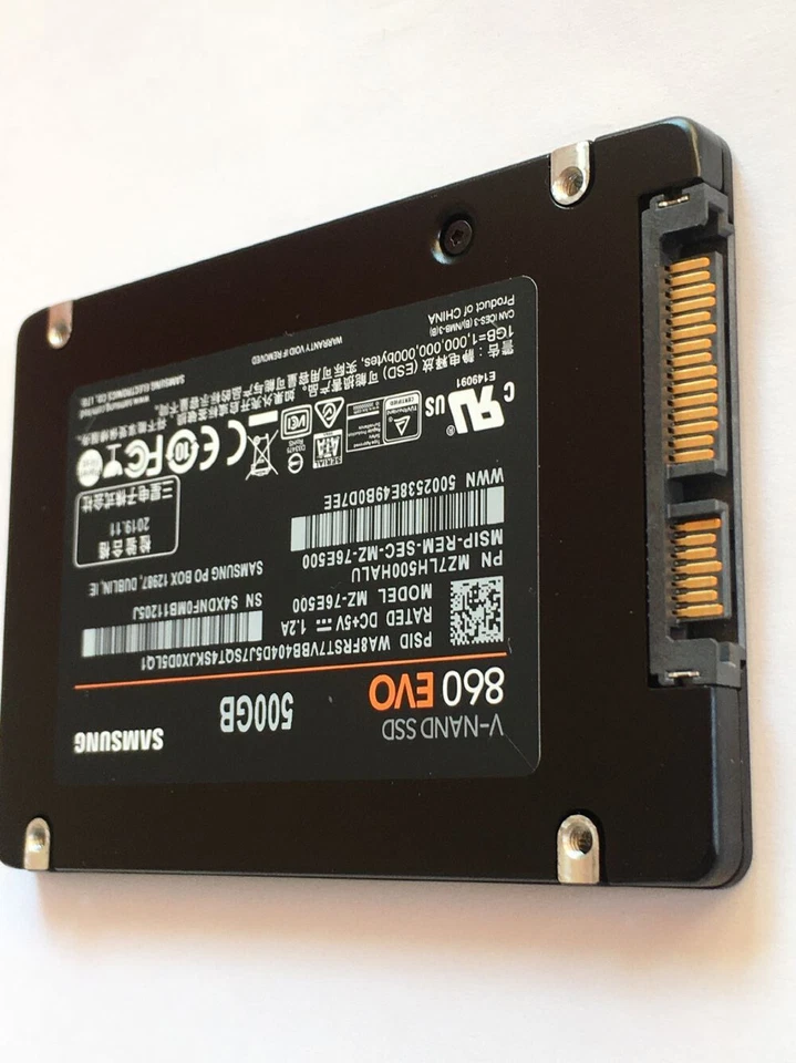 For Samsung 860 EVO 500GB MZ-76E500HALU 2.5" SATAIII 7mm Internal Laptop SSD - Image 4 of 4