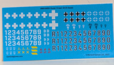German Panzer IV Ausf B/C/D Decals Waterslide Bolt Action WWII Warlord Games