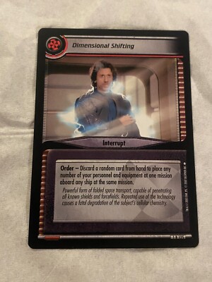 Star Trek CCG 2E DIMENSIONAL SHIFTING Rare Card NM