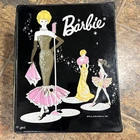 Vintage 1962 Barbie Vinyl Solo In The Spotlight Doll Black Case Accessories