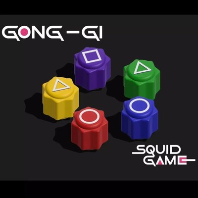 Squid Game Gonggi Gong-gi Jacks Korean Game Set Squidgame Jack Stone Würfel NEU