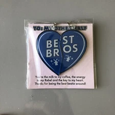 Dutch Bros Best Bros Keychain My Other Half February 2025 Merch Blue Heart