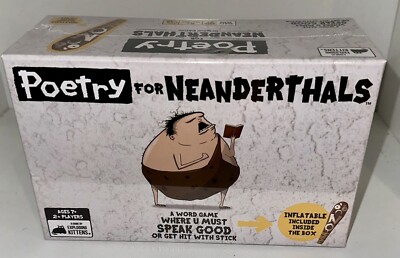 Poetry for Neanderthals Family Card Game by Exploding Kittens Ages 7+ NEW SEALED