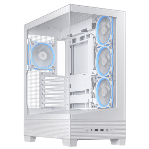 Asus A31 Plus Weiß Middle Tower Glas Gelaunt Kein Strom ATX / Matx / - Bild 2 von 4