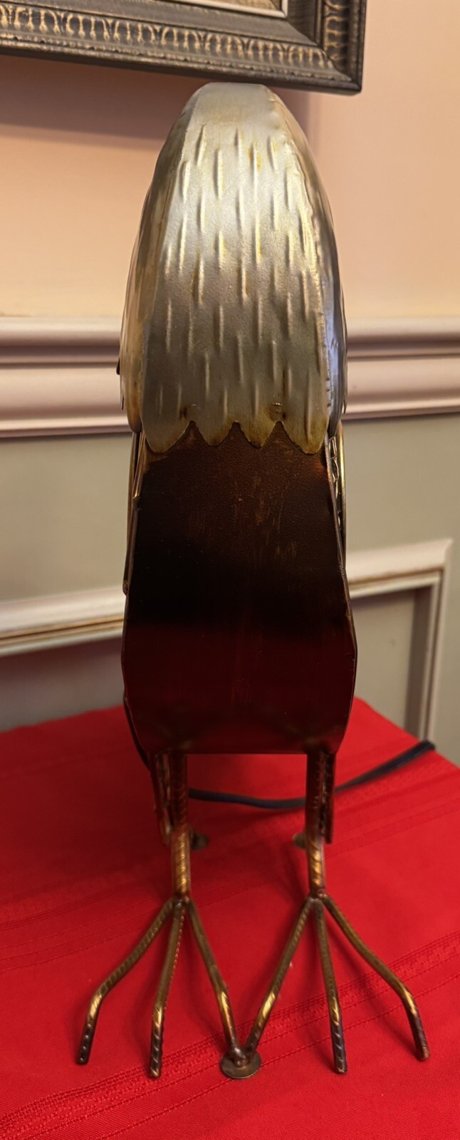 Deco Breeze American Eagle Table Top Figurine Metal Electric Fan 17" H WORKS