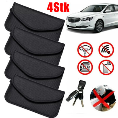 4X RFID Strahlenschutz Faraday Tasche GPS Handy Signal Blocker Autoschlüssel DE