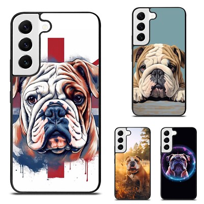puppy english bulldog For Samsung Galaxy Z Fold Flip 3 4 5 6 TPU Phone Case