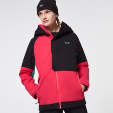 New Oakley Women's Camellia Insulated Shell Jacket Foa500011 Black/rubine Medium