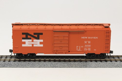 HO Roundhouse 7744 40' Box Car New Haven NH 36500 Orange RTR - Picture 2 of 9