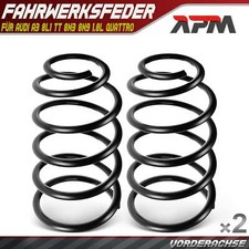 2x Federn Fahrwerksfeder Vorderachse für Audi A3 8L1 TT 8N3 8N9 1.8L quattro 