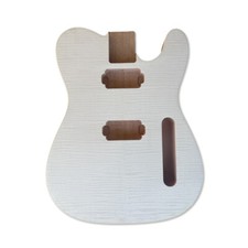 New guitar Body Mahogany Wood Flame Maple Veneer HH Pickup bolt on