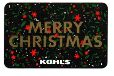 Kohl's Merry Christmas Gift Card No $ Value Collectible Kohls | eBay
