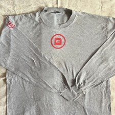 Vintage 90s MTV XL Tee Grey Single Stitch L/S Made in USA TRL