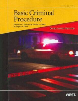 Black Letter Outline on Basic Criminal Procedure - Paperback - VERY GOOD