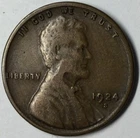 1924-S 1C Lincoln Cent VF Uncertified #