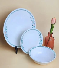 CORNING-Corelle, Rosemarie, 3 Pcs Place Setting, Dinner/Bowl/Bread Plate
