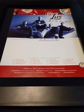 Live Run To The Water Rare Original Radio Promo Poster Ad Framed!