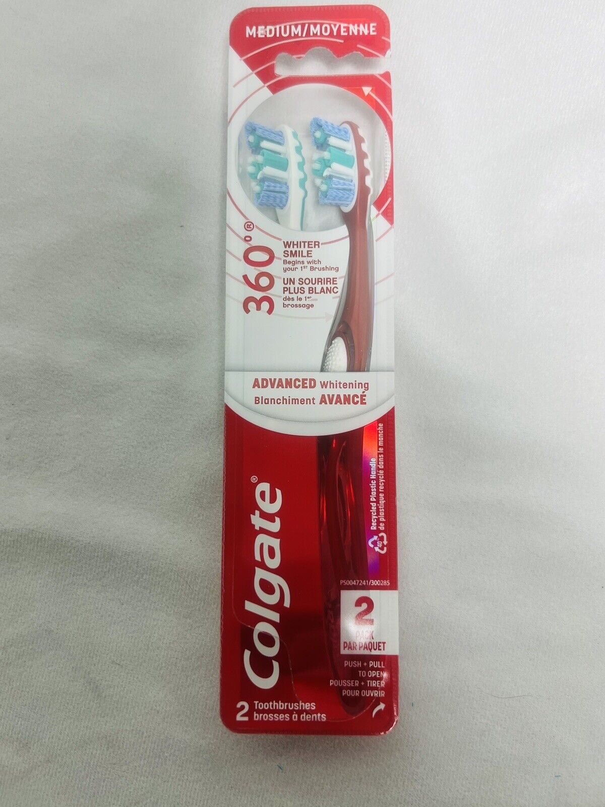 360 Optic White Advanced Adult Manual Whitening Toothbrush M