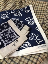 Beautiful 2 handkerchief Mans Jacob Cohen Vintage In New Condition Silk/cotton