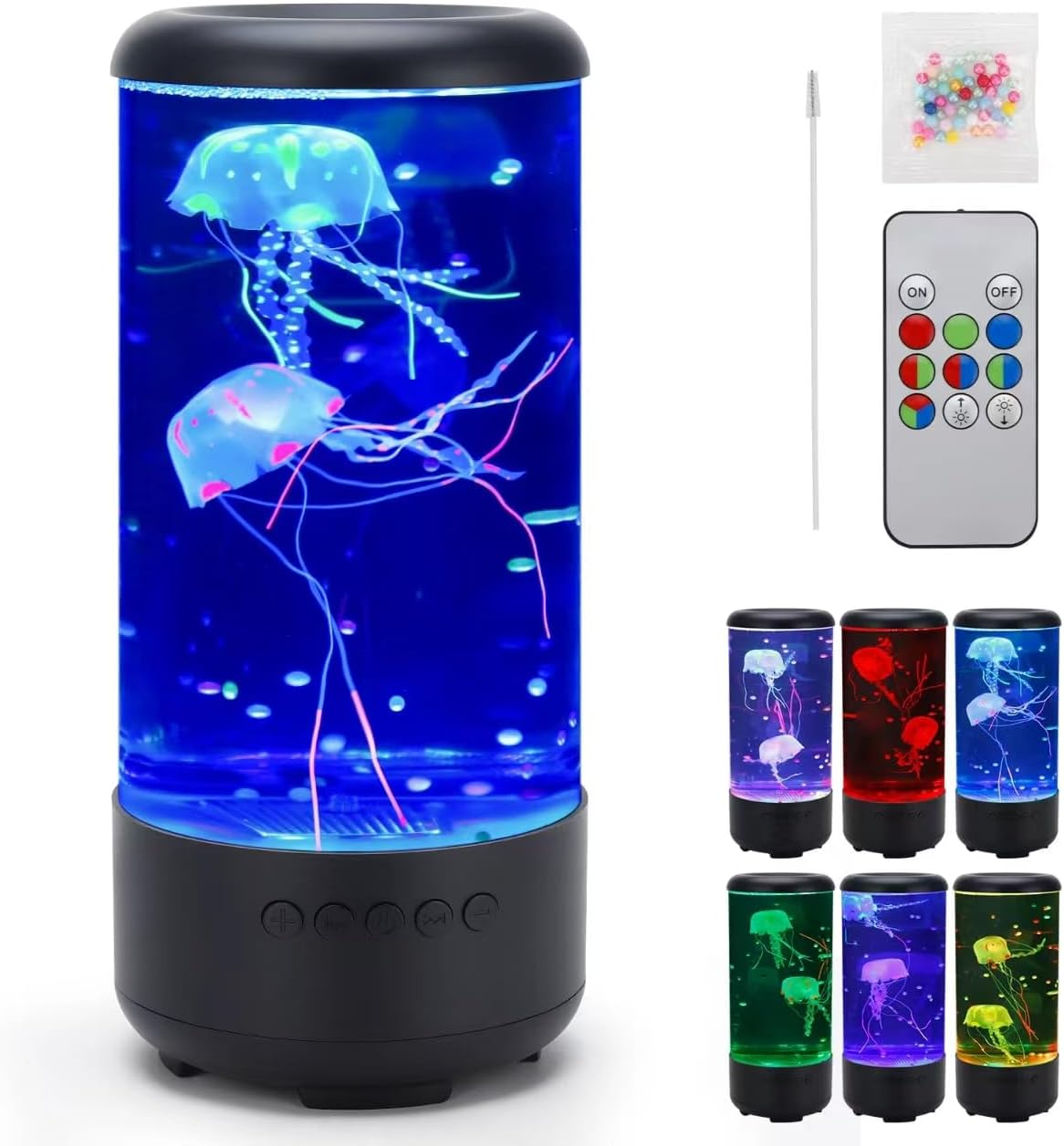 18LED Jellyfish Lamp with 7-Color Changing Modes & 5 Brightness Levels