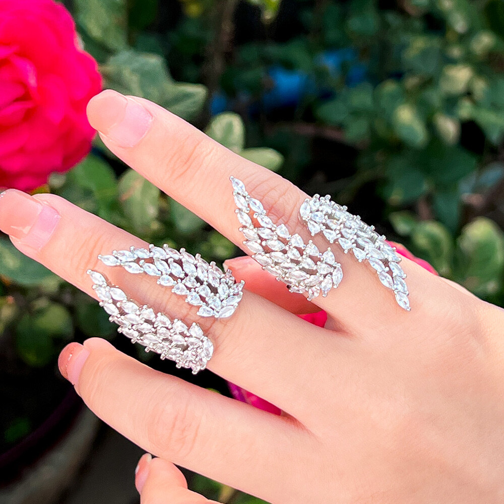 wing bling ★ 14K Post ★ Sleeve One Touch Ring Earring Angel Wings Feather Wing Ear Cuff Earrings Hot Fashion