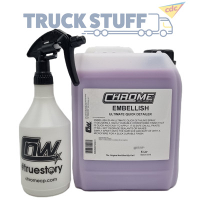 Chrom (NW) ''''Verschönern'''' Detailierer für LKW 5 LITER + 750ml Flasche VERSANDKOSTENFREI