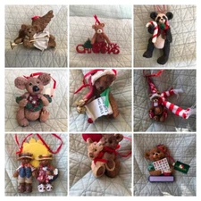 ASSORTED CHRISTMAS ORNAMENTS - HOLLY BEARIES FUN AND GAMES - YOU CHOOSE