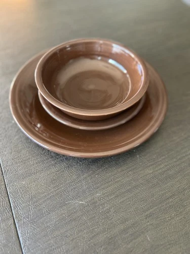 Chocolate Brown Fiesta Dinner Ware