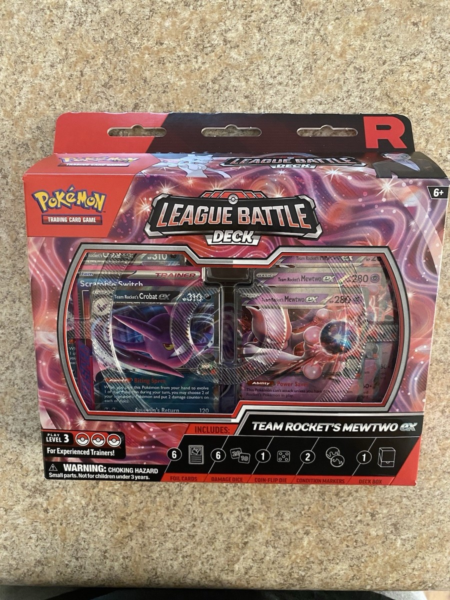Pokemon TCG Team Rocket's Mewtwo ex League Battle Deck SEALED NEW