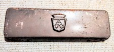 Nos 1953 Ford Car Radio Block-offdelete Plate Wcrest - Original Ford Part Nos 1953 Ford Car Radio Block-offdelete Plate Wcrest - Original Ford Part
