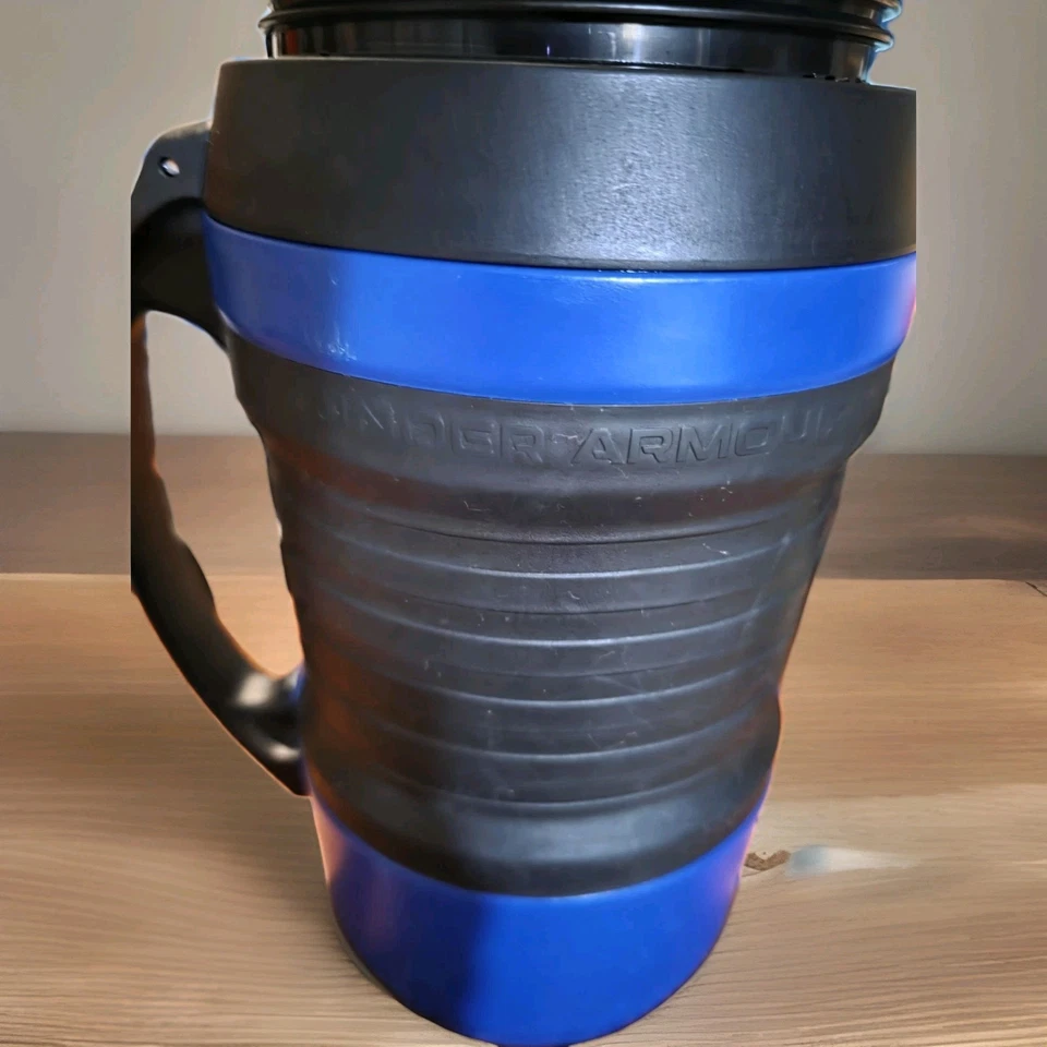 Under Armour Sideline Thermos 64 oz Jug Foam Insulated Water Bottle BLUE/Black - Image 4 of 4