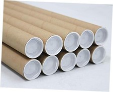 Mailing Tube - 1.5 in x 9 in - Kraft - - for Shipping and Storage of 10 Pack