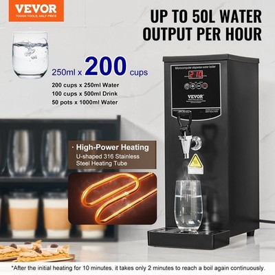 New Commercial Water Boiler, Electric Hot Water Dispenser with 316 Stainless St