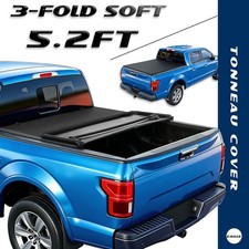 Tonneau Cover For 15-26 Chevy Coloradogmc Canyon 5.2ft Soft Tri-fold Bed Cover Tonneau Cover For 15-26 Chevy Coloradogmc Canyon 5.2ft Soft Tri-fold Bed Cover