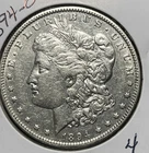 1894-O MORGAN SILVER DOLLAR, AU DETAILS