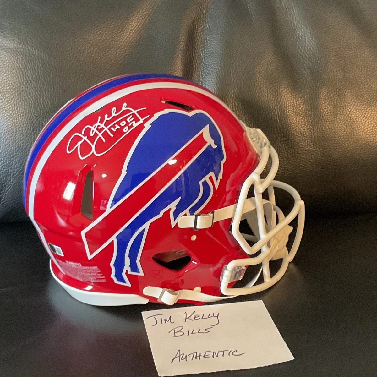 authentic bill kelly university of tennessee football helmet Jim Autographed Buffalo Bills Speed Mini Beckett Witnesse Game Day Legends Tennessee Volunteers NCAA Original Autographed