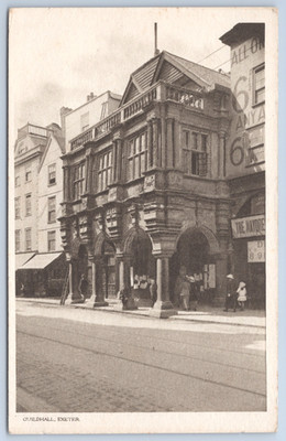 England UK Exeter Devon Guildhall Municipal Building S Hildesheimer Postcard