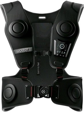 Woojer Haptic Vest 3 for Games, Music, Movies, VR and Wellness Black NIB