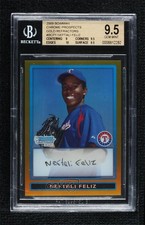 2009 Bowman Chrome Prospects Gold Refractor 36/50 Neftali Feliz BGS 9.5 e8i