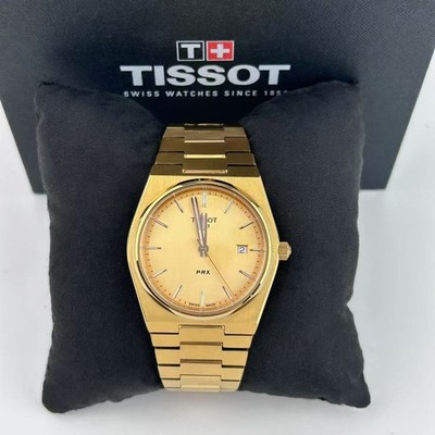 Tissot PRX 40mm Champagne Men's Quartz Watch Stainless Steel T137.410.33.021.00
