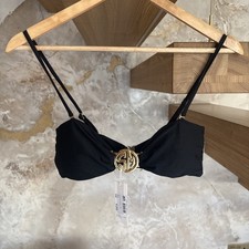 Ann Summers Sian Bandeau bikini top in black size 8 (XS)