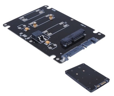 Mini PCI-E mSATA SSD to 2.5'' SATA Hard Disk Enclosure Case Converter Adapter
